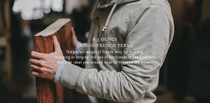 Heather Grey 3 Button Hooded Sweatshirt