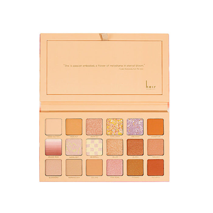Heir Bloom In Dawn 18 Colors Eyeshadow Palette T4008
