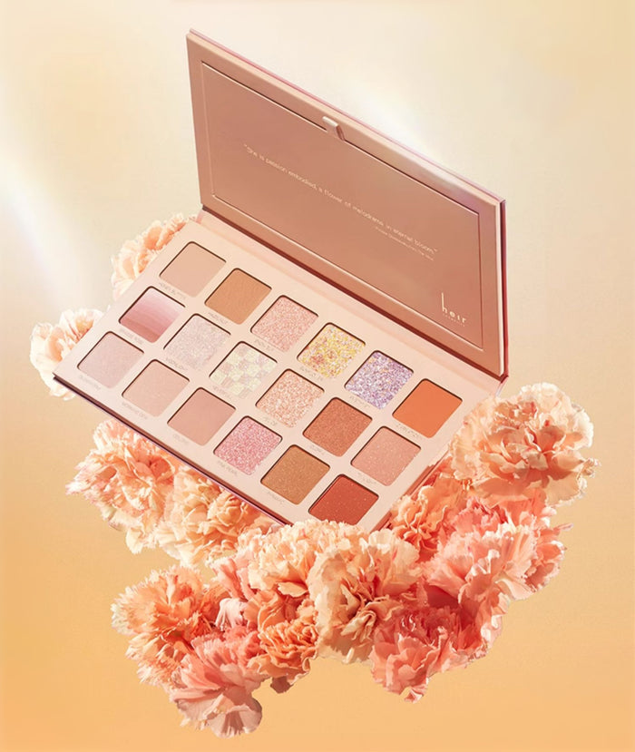 Heir Bloom In Dawn 18 Colors Eyeshadow Palette T4008