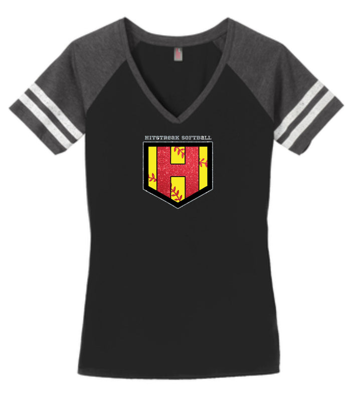 Hitstreak Gold Ladies Raglan Tee- 2 colors