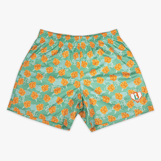 Home Run Sugar Tangerine Freeze youth shorts — front view