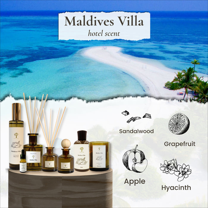 PRISTINE AROMA Hotel Scents Ball Diffuser - Maldives Villa 50ml | Isetan KL Online Store