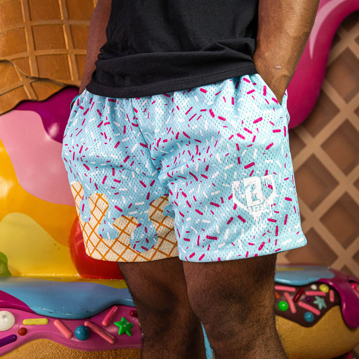 cotton candy baseball ice cream youth shorts athletic wear