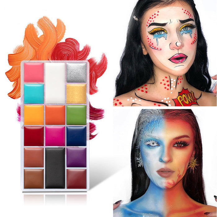 IMAGIC 16 Colors Flash Tattoo Face Body Paint T1912