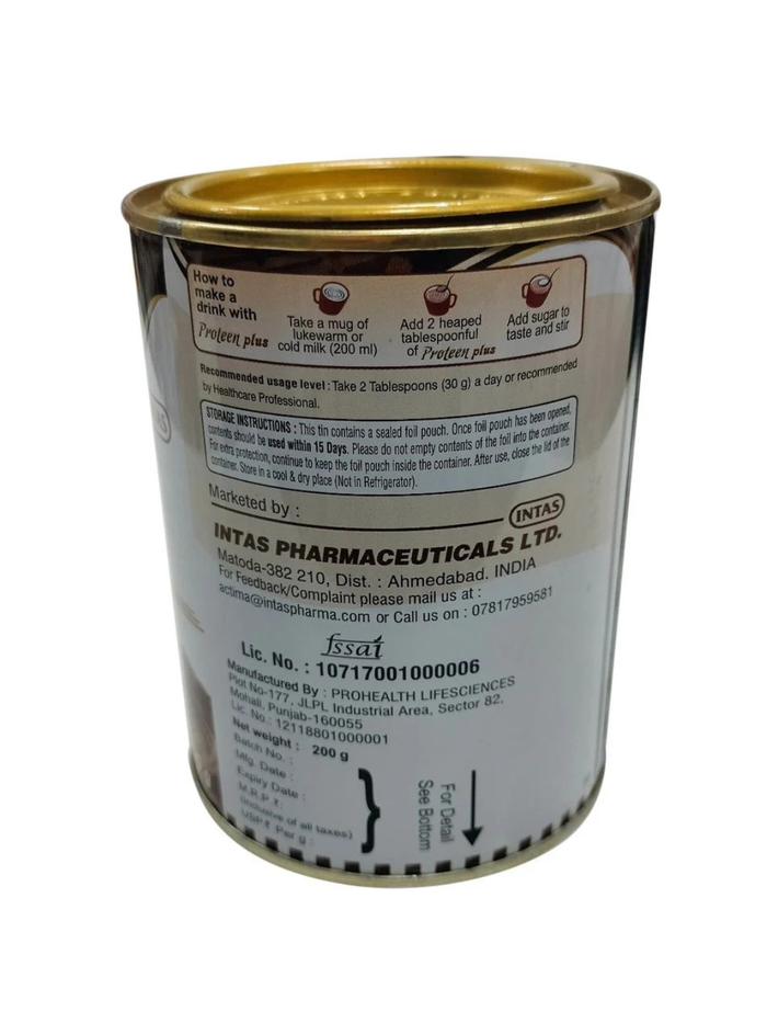 Intas Proteen Plus Protein Chocolate Flavoured Powder (200 gm)