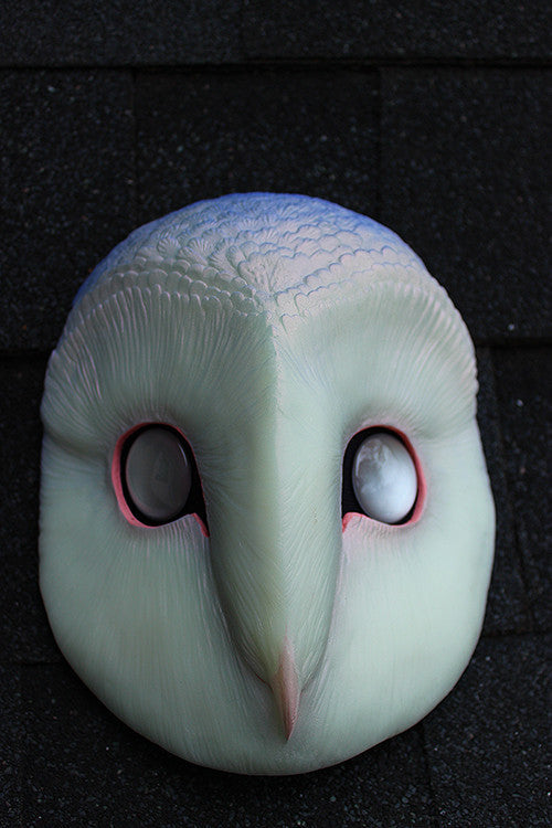IRIDESCENT GLOW IN THE DARK OWL MASK