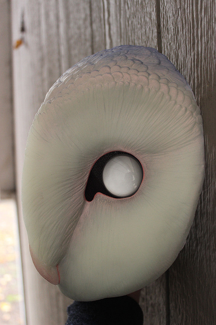 IRIDESCENT GLOW IN THE DARK OWL MASK