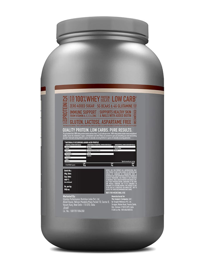 Isopure Low Carb Whey Protein Isolate Cookies & Cream Powder (1 kg)