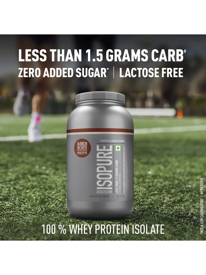 Isopure Low Carb Whey Protein Isolate Cookies & Cream Powder (1 kg)