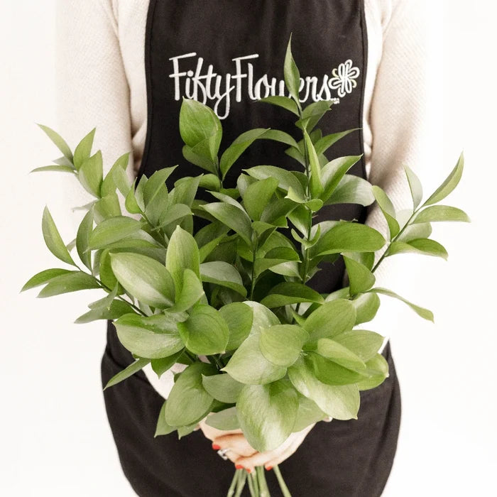 Israeli Ruscus Greenery Apron - Image