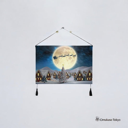Japanese Style Crane & Vine Tapestry Wall Scroll