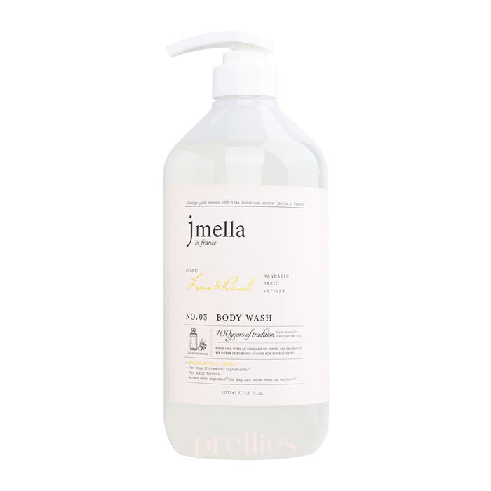 jmella Luxurious Fragrance Body Wash - 03 Lime & Basil 1000ml
