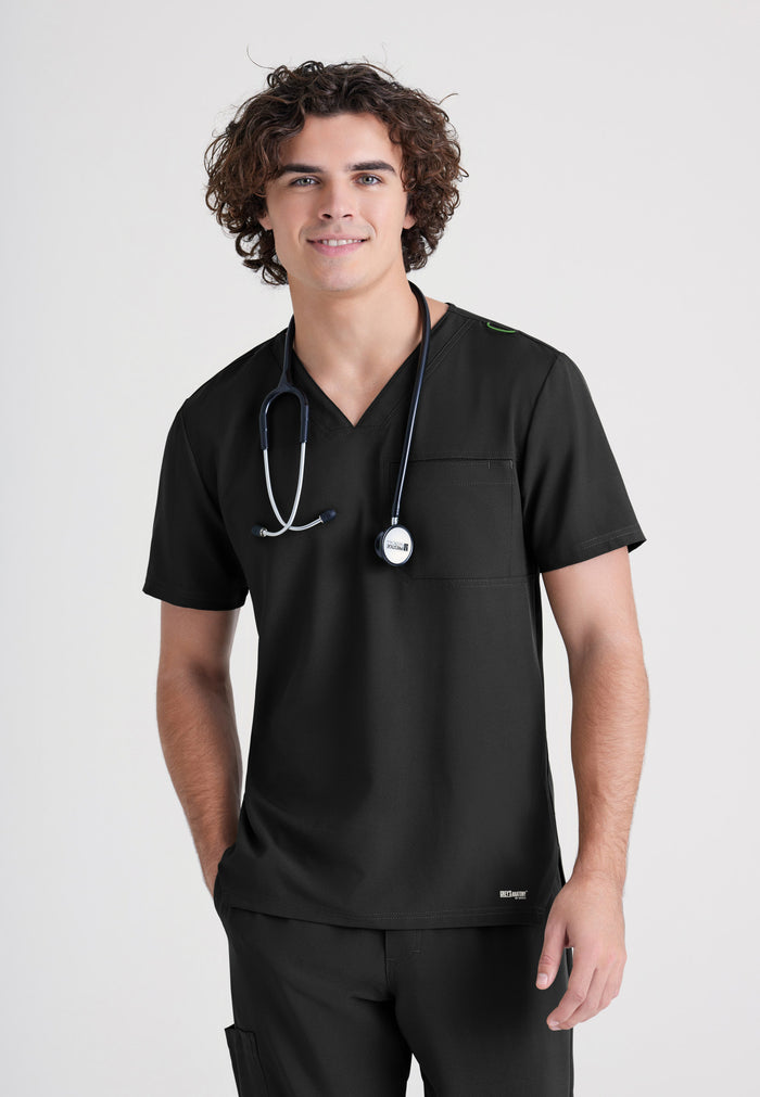 Journey Top - Black - Grey's Anatomy Scrubs