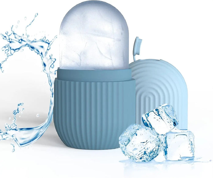 Joyeee Ice Face Roller, Reusable Silicone Mold Face Massage Eye Facial Beauty Skin Care Tools Apply Ice for Shrink Pores anti Wrinkle Reduce Puffiness Face K