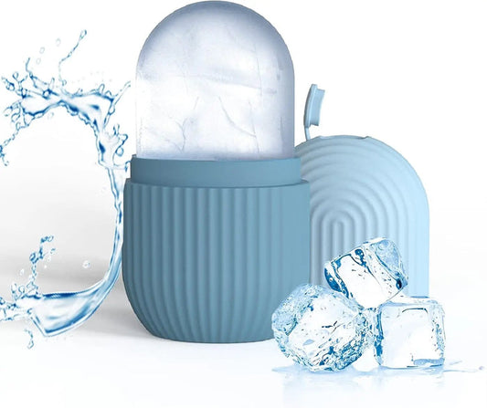 Joyeee Ice Face Roller, Reusable Silicone Mold Face Massage Eye Facial Beauty Skin Care Tools Apply Ice for Shrink Pores anti Wrinkle Reduce Puffiness Face K