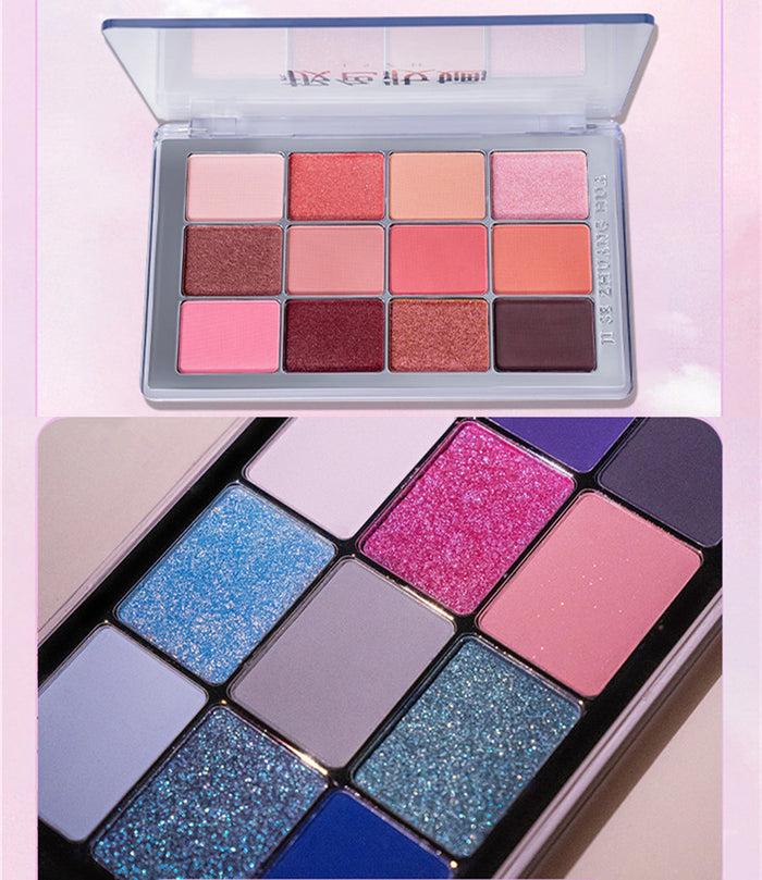 JSZH Brilliant Galaxy Matte & Pearlescent Eyeshadow Palette T4209