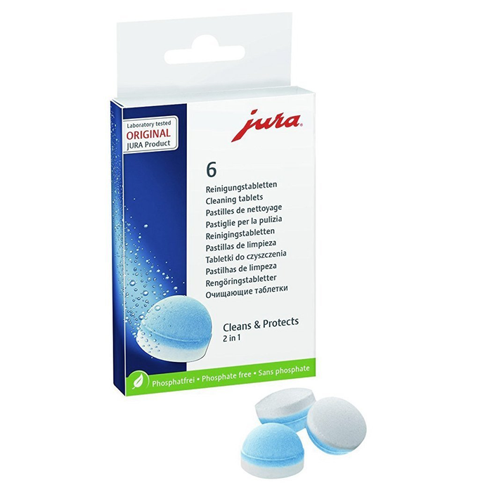 JURA CLEANING TABLETS FOR ALL JURA AUTOMATIC COFFEE CENTERS, 6-COUNT