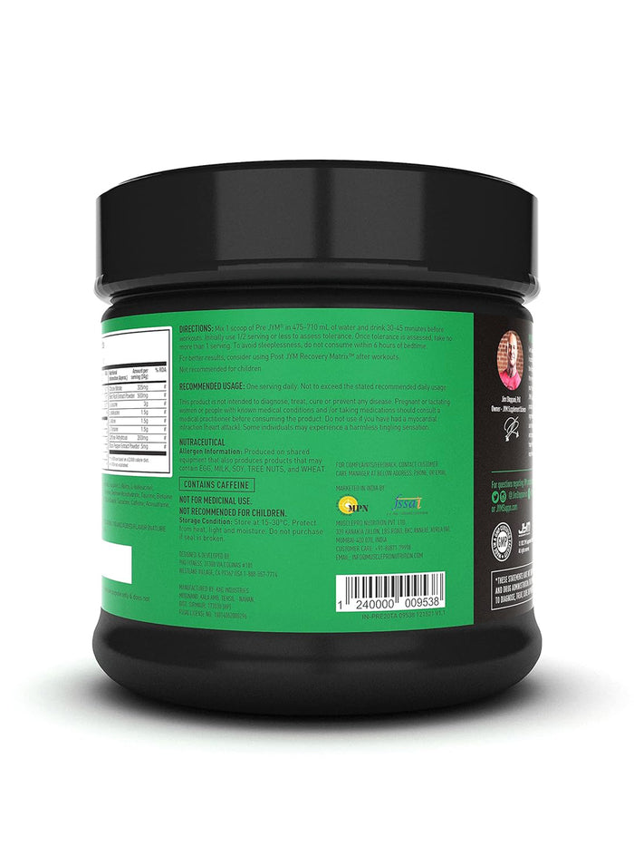 JYM Pre JYM Pre Workout Tangerine Powder (500 g)