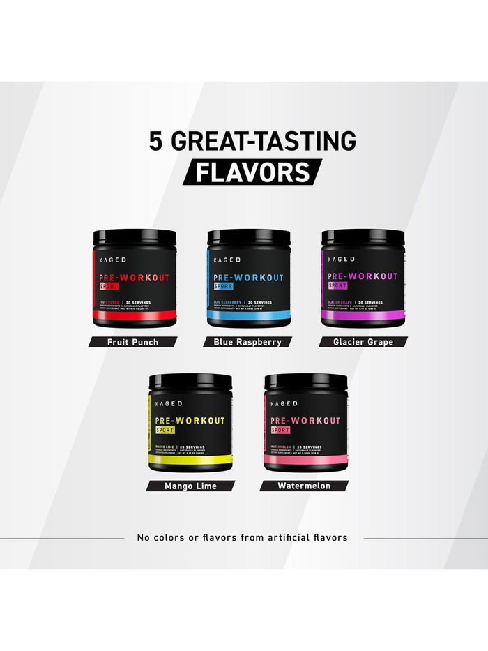 Kaged Pre-Workout Sport Fruit Punch Powder (258 g)