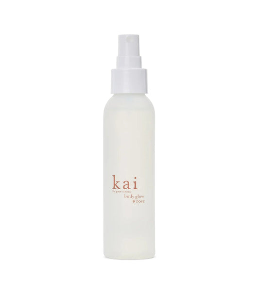 Kai Rose body glow lotion bottle with spray pump, 4 oz