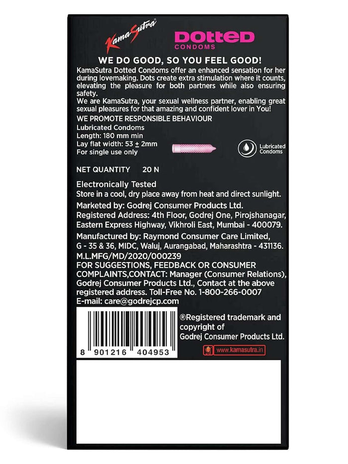 KamaSutra Dotted Power Dots Condoms (20 in each pack)