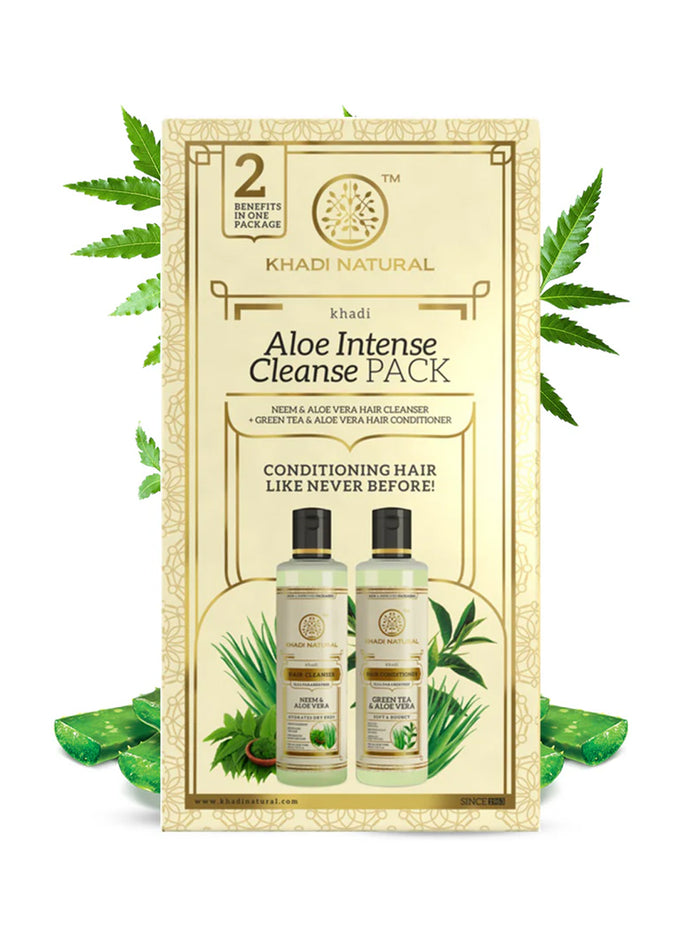 Khadi Natural Aloe Intense Cleanse Pack (420ml)