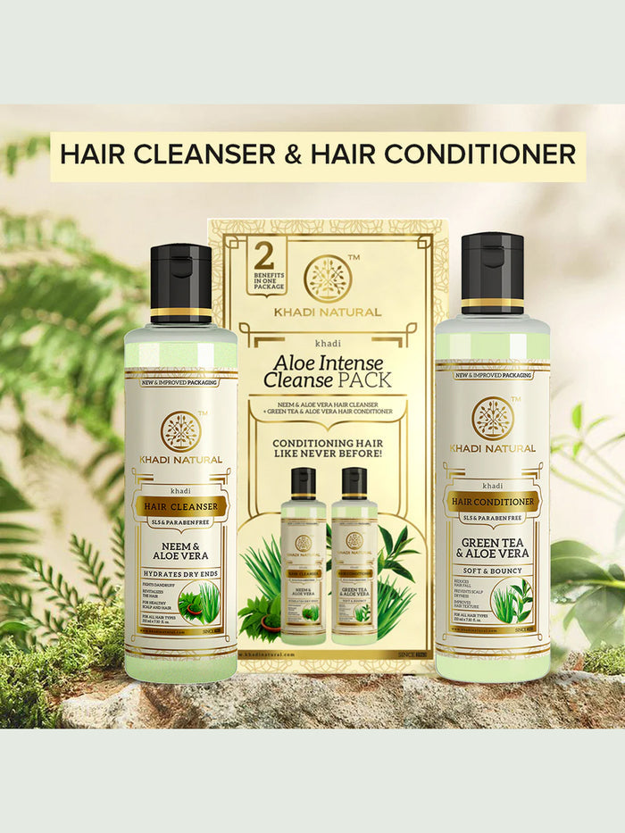 Khadi Natural Aloe Intense Cleanse Pack (420ml)