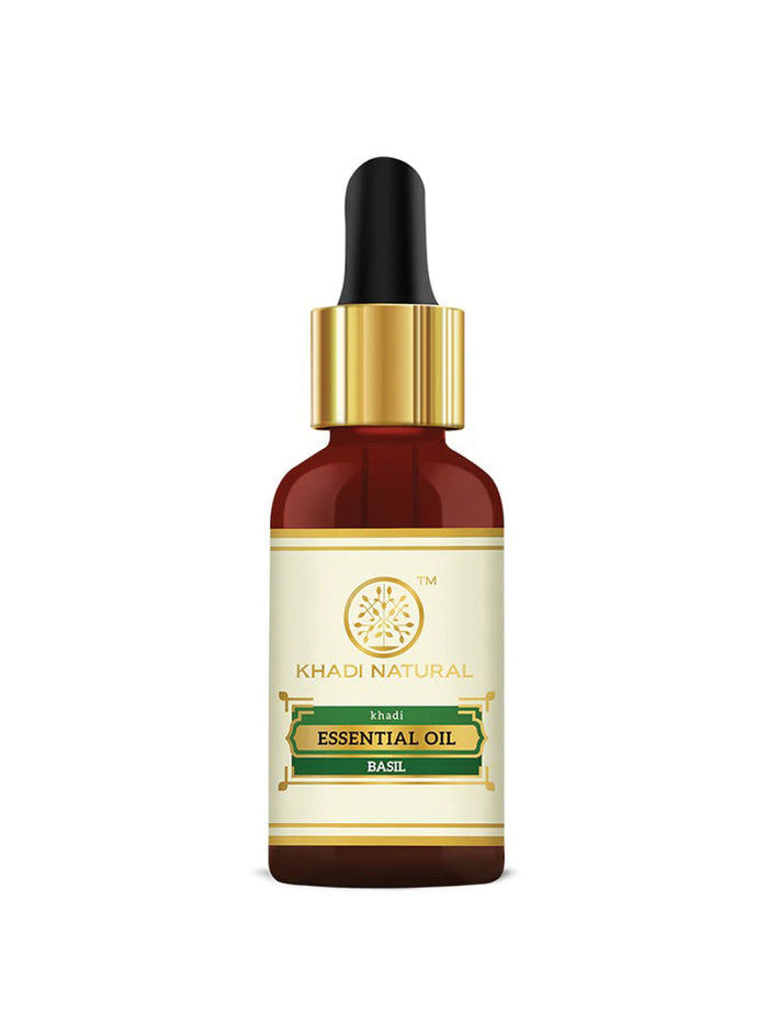 Khadi Natural Basil Essential Oil (15ml)