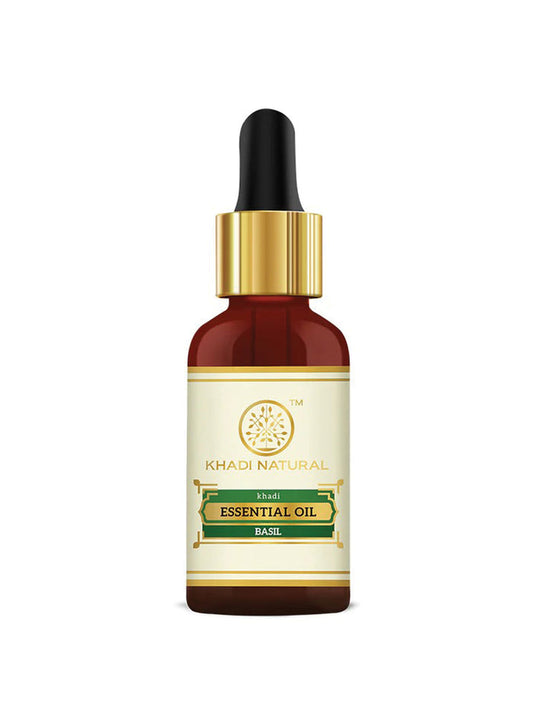 Khadi Natural Basil Essential Oil (15ml)