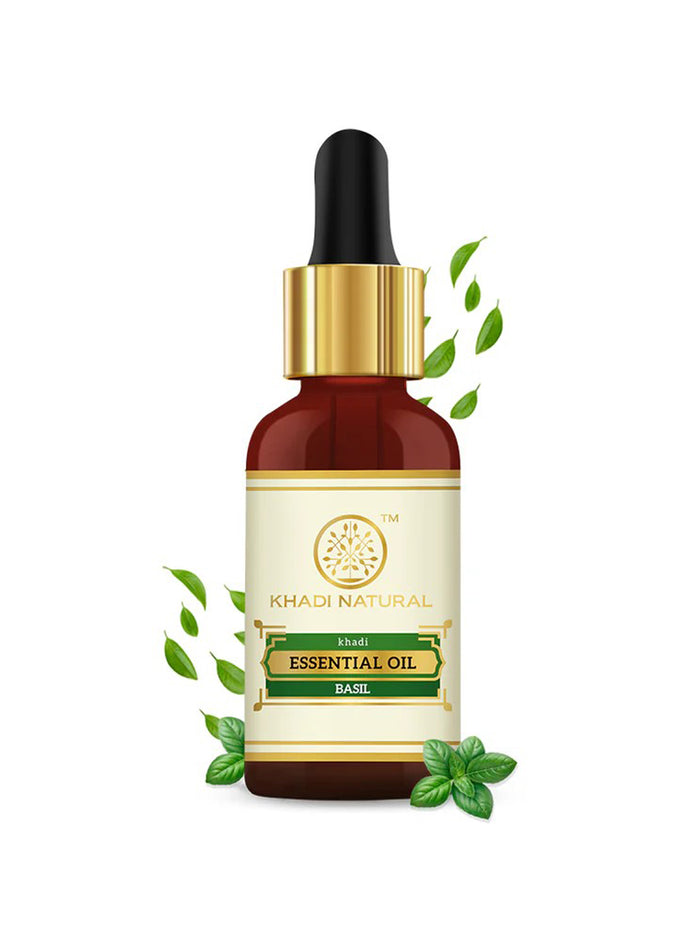 Khadi Natural Basil Essential Oil (15ml)