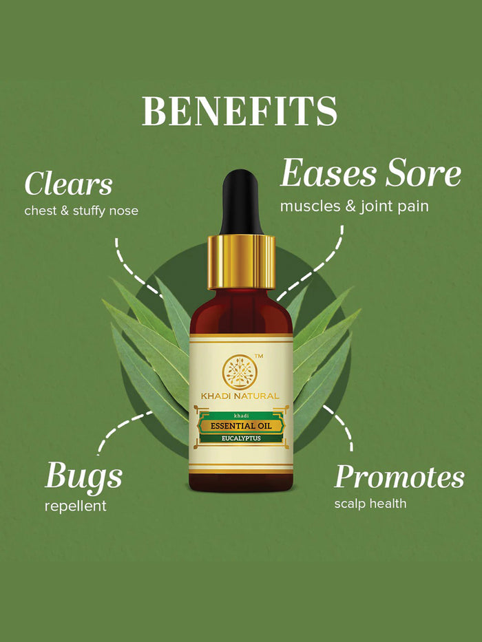 Khadi Natural Eucalyptus Essential Oil (15ml)