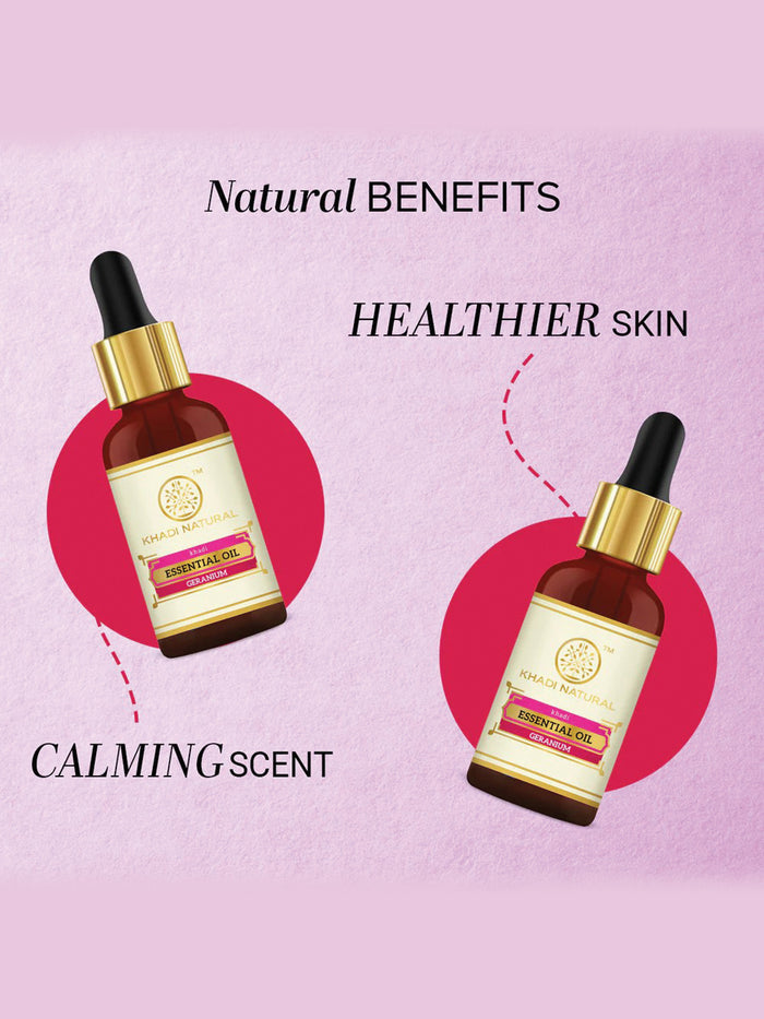 Khadi Natural Geranium Essential Oil (15ml)