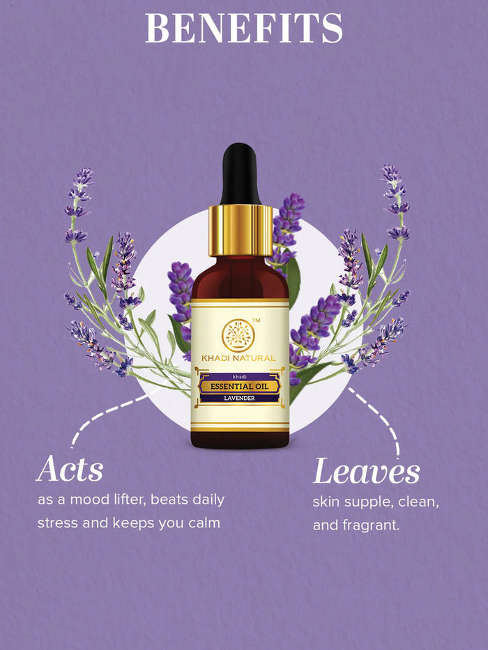 Khadi Natural Lavender Essential Oil (15ml)