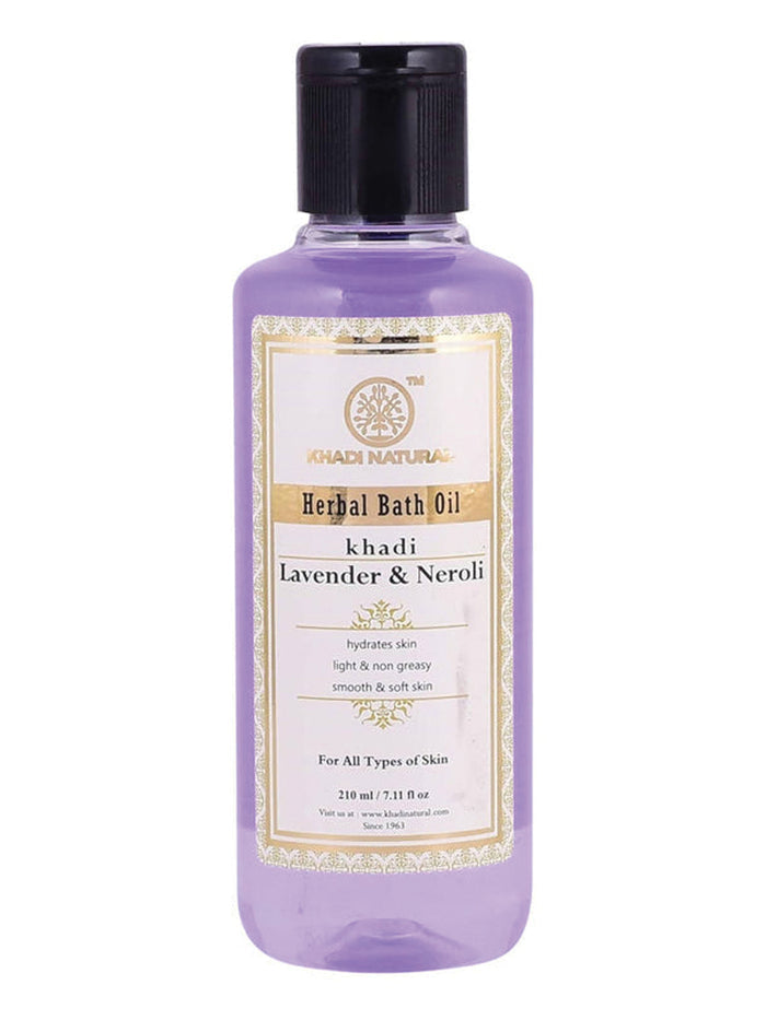 Khadi Natural Lavender & Neroli Bath Oil (210ml)