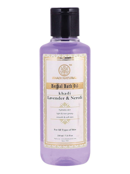 Khadi Natural Lavender & Neroli Bath Oil (210ml)