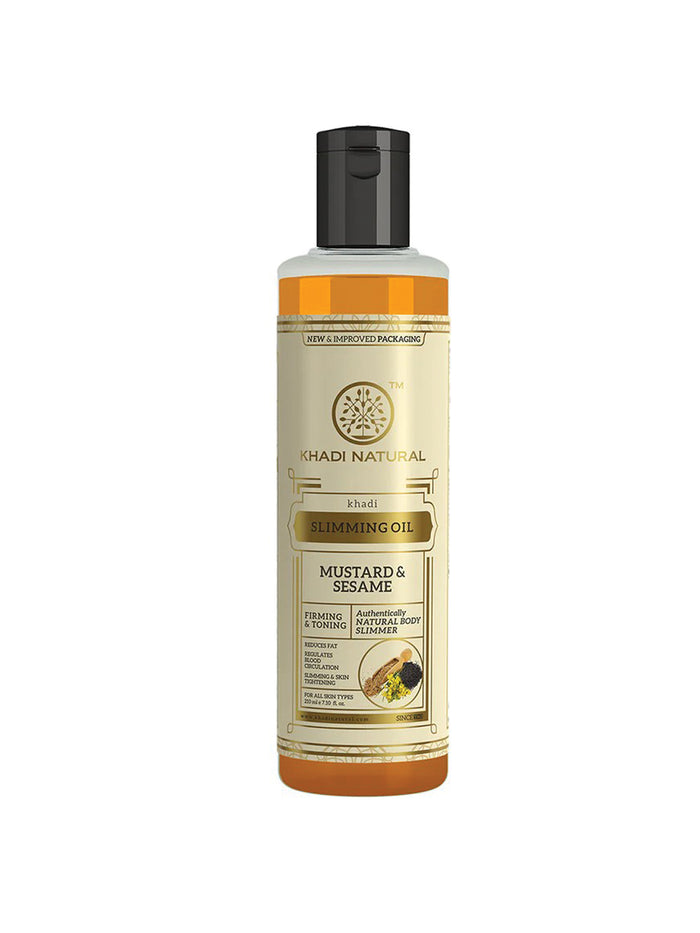 Khadi Natural Mustard & Sesame Slimming Oil (210ml)