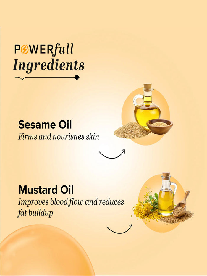 Khadi Natural Mustard & Sesame Slimming Oil (210ml)