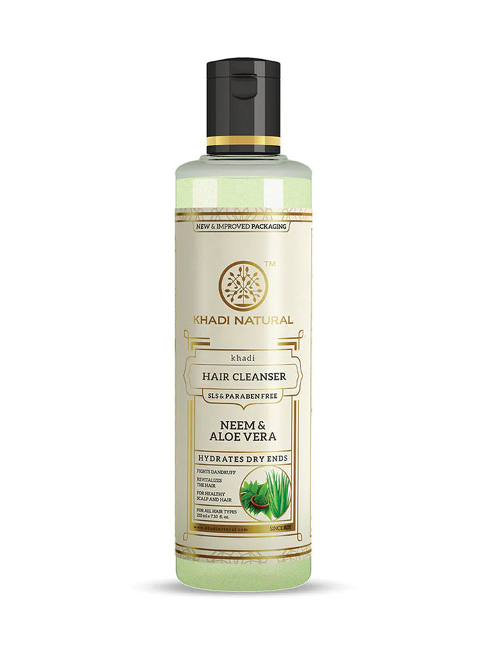 Khadi Natural Neem & Aloe Vera Hair Cleanser (210ml)