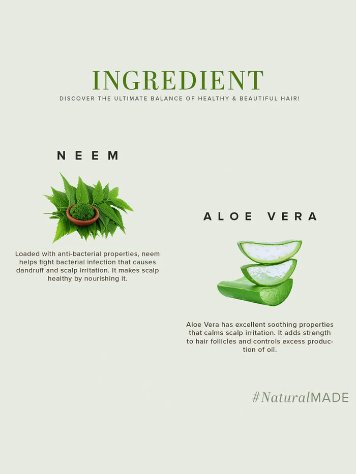 Khadi Natural Neem & Aloe Vera Hair Cleanser (210ml)