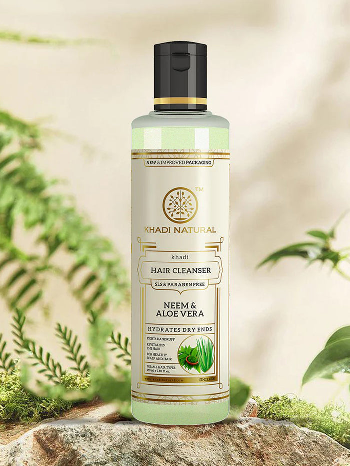 Khadi Natural Neem & Aloe Vera Hair Cleanser (210ml)
