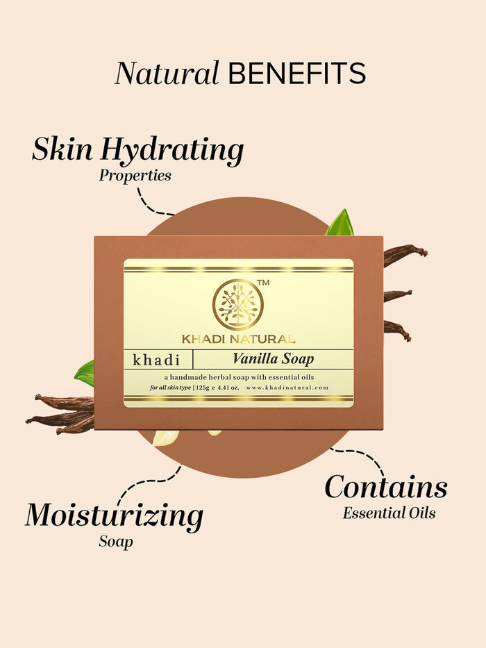 Khadi Natural Papaya Soap (125g)