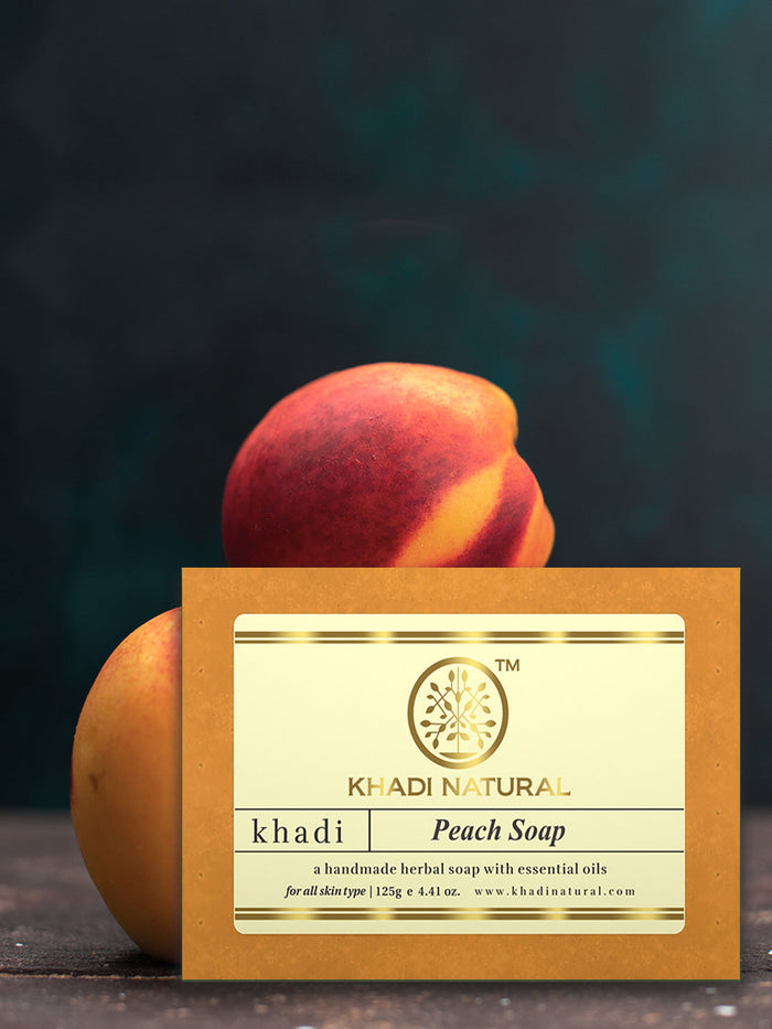 Khadi Natural Peach Soap (125g)
