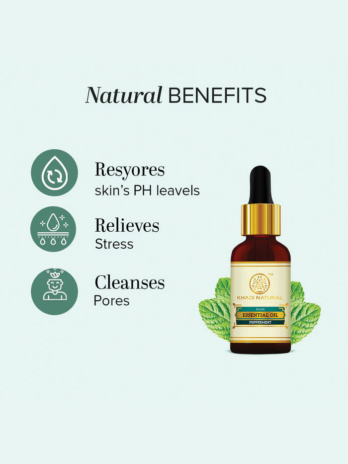 Khadi Natural Peppermint Essential Oil (15ml)