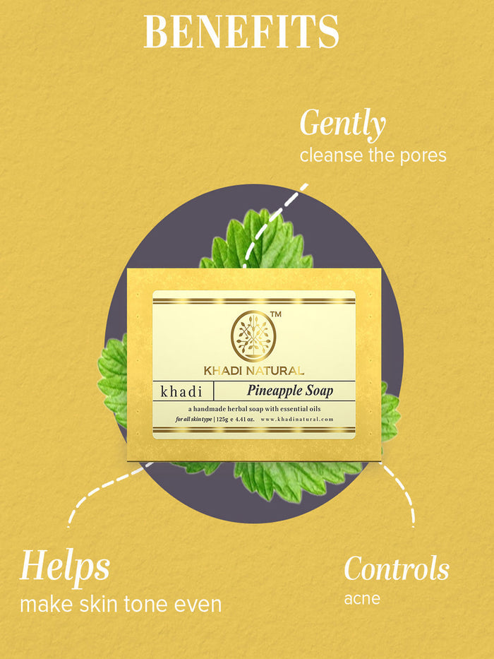 Khadi Natural Pineapple Soap (125g)