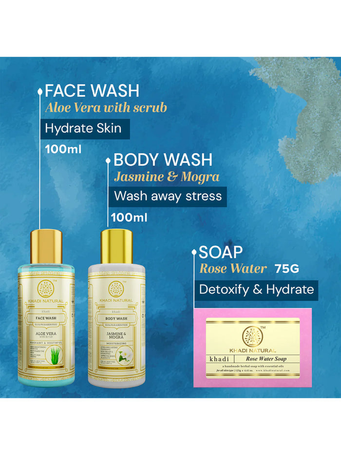 Khadi Natural Refreshing Bath Kit