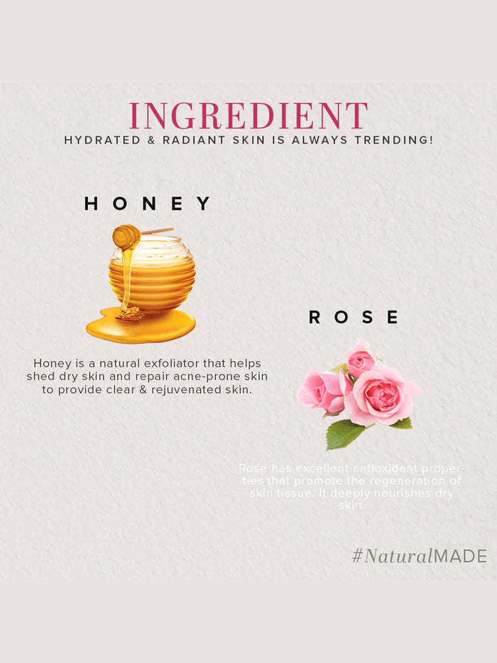 Khadi Natural Rose & Honey Care Pack (630ml)