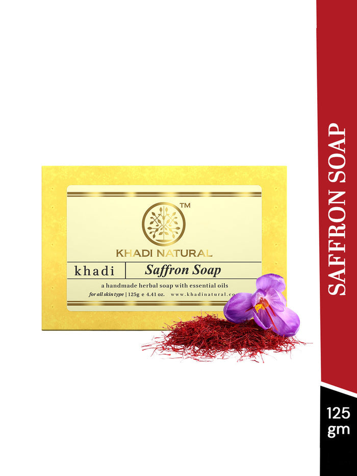 Khadi Natural Saffron Soap (125g)
