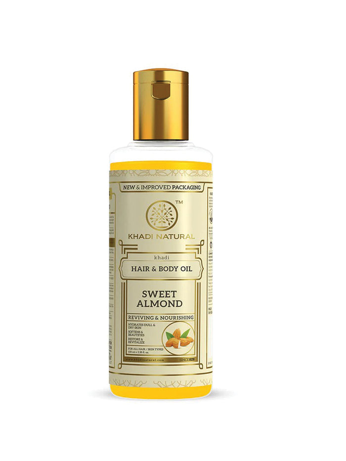 Khadi Natural Sweet Almond Hair & Body Oil (100ml)