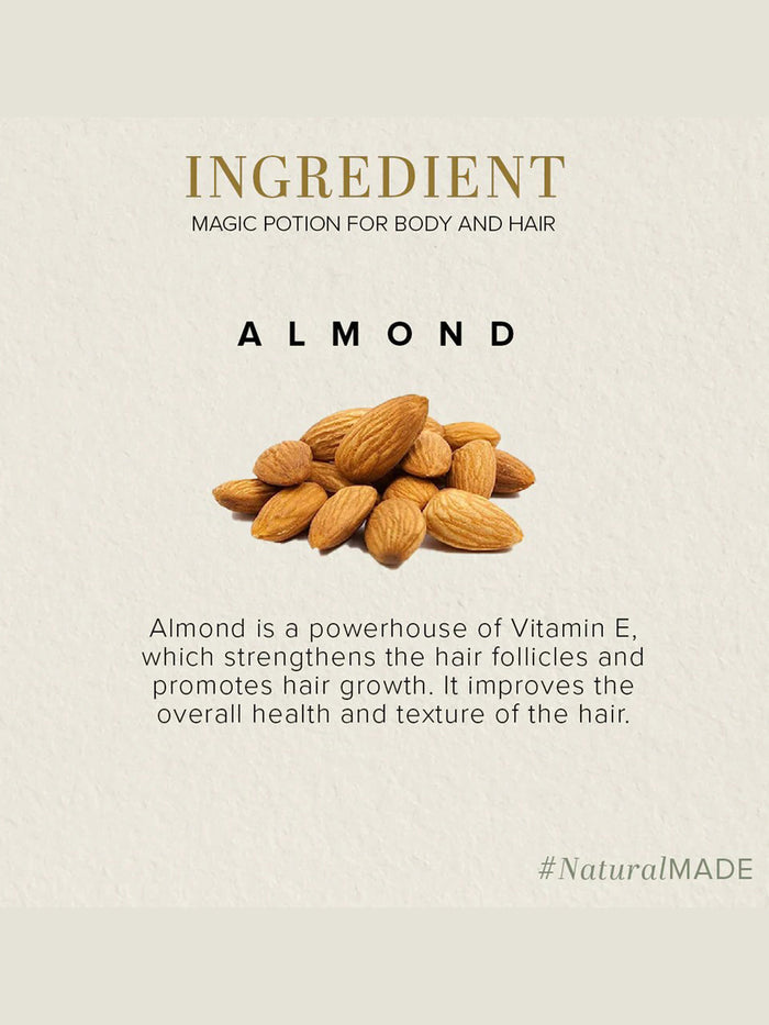 Khadi Natural Sweet Almond Hair & Body Oil (100ml)