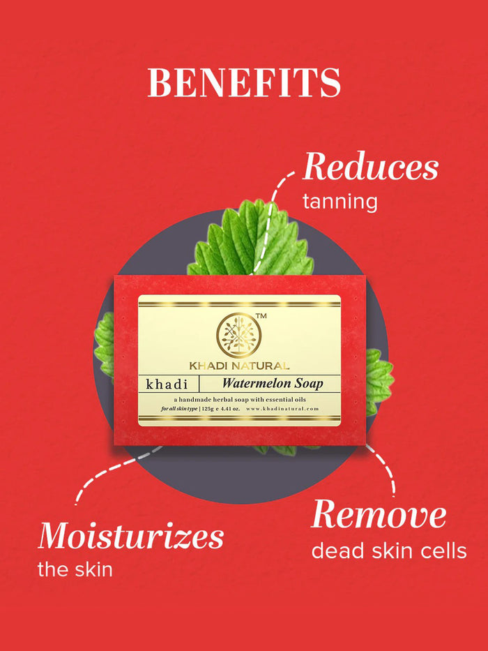 Khadi Natural Watermelon Soap (125g)